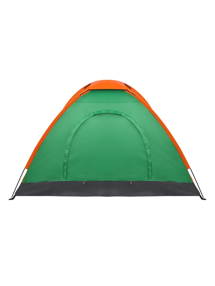 2 Person Waterproof Camping Dome Tent for Outdoor Hiking Survival Orange and Green