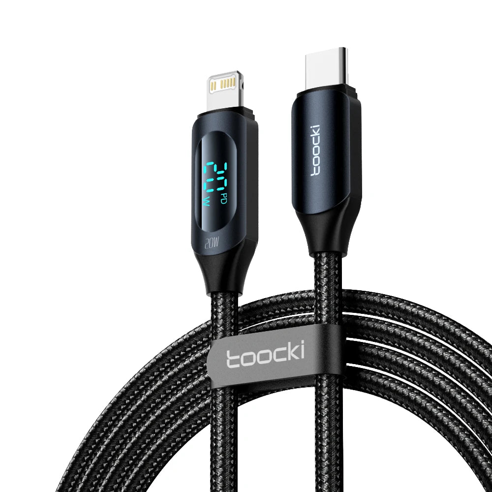 Toocki USB Type C Cable For iPhone 14 13 12 11 Pro Max XS Xr PD 20W Fast Charge Charger Lighting Data Wire Cord For iPad Macbook