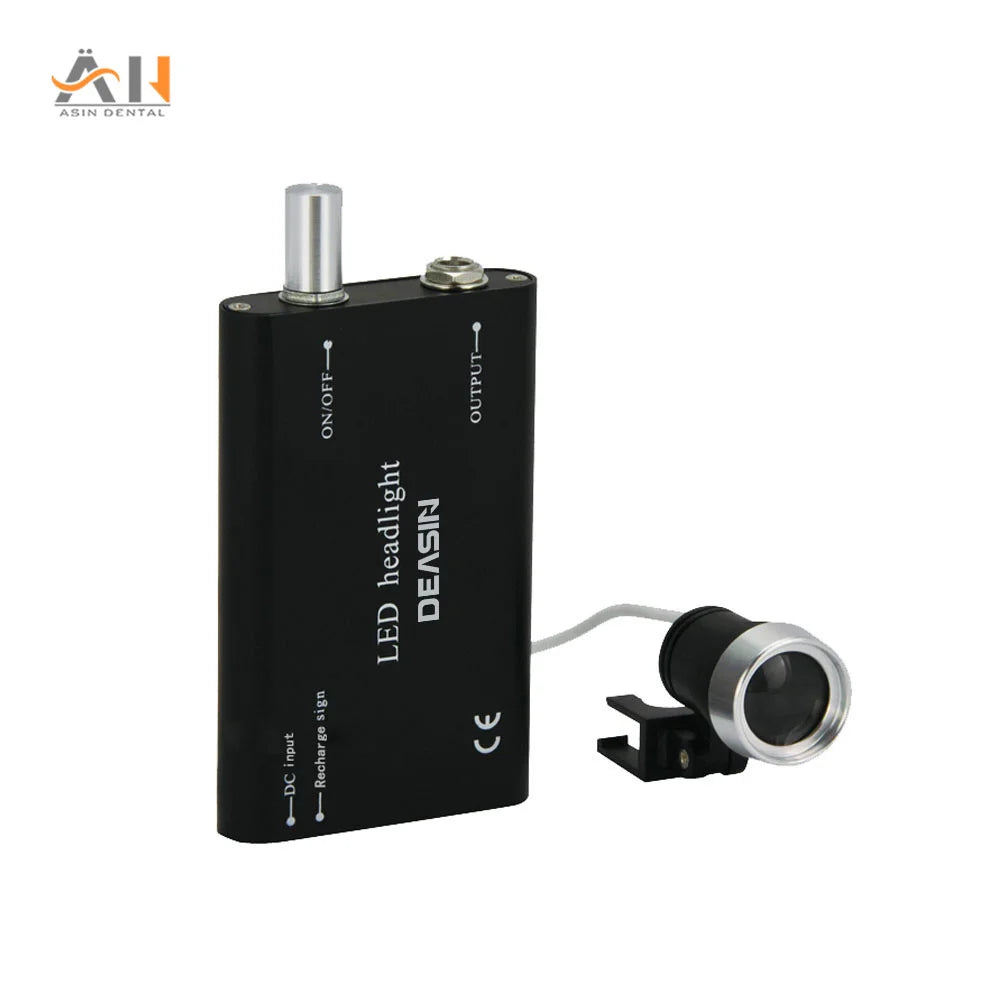 Dental 3W Wireless LED Headlight With Clip Portable Binocular Light For Dentist Loupe Lab Medical Magnifier