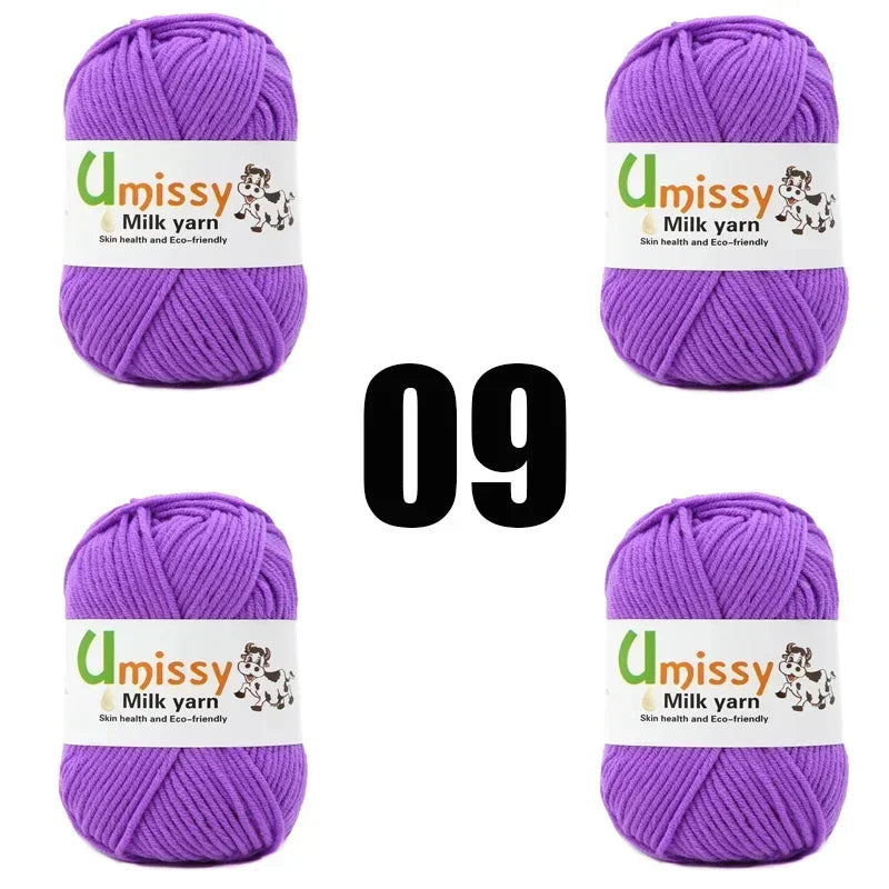 4pcs 50g Knit Yarn for Sale Hilo Yarn Crochet Threads Ball Estambre Para Tejer