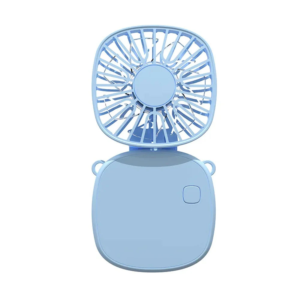 1PC Hanging Neck Fan Foldable Small Electric Fan USB Outdoor Mini Fan Portable Handheld Creative Student Dormitory Sports Fan