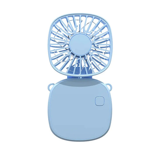 1PC Hanging Neck Fan Foldable Small Electric Fan USB Outdoor Mini Fan Portable Handheld Creative Student Dormitory Sports Fan
