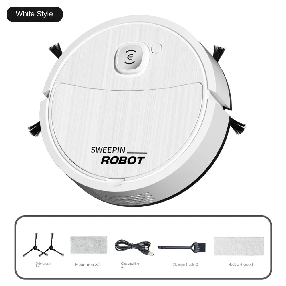 Tiga dalam Satu Pembersih Robot Baharu Menyapu Suction Mopping Mesin Pembersihan Perkakas Rumah Robot Dapur Mop Elektrik