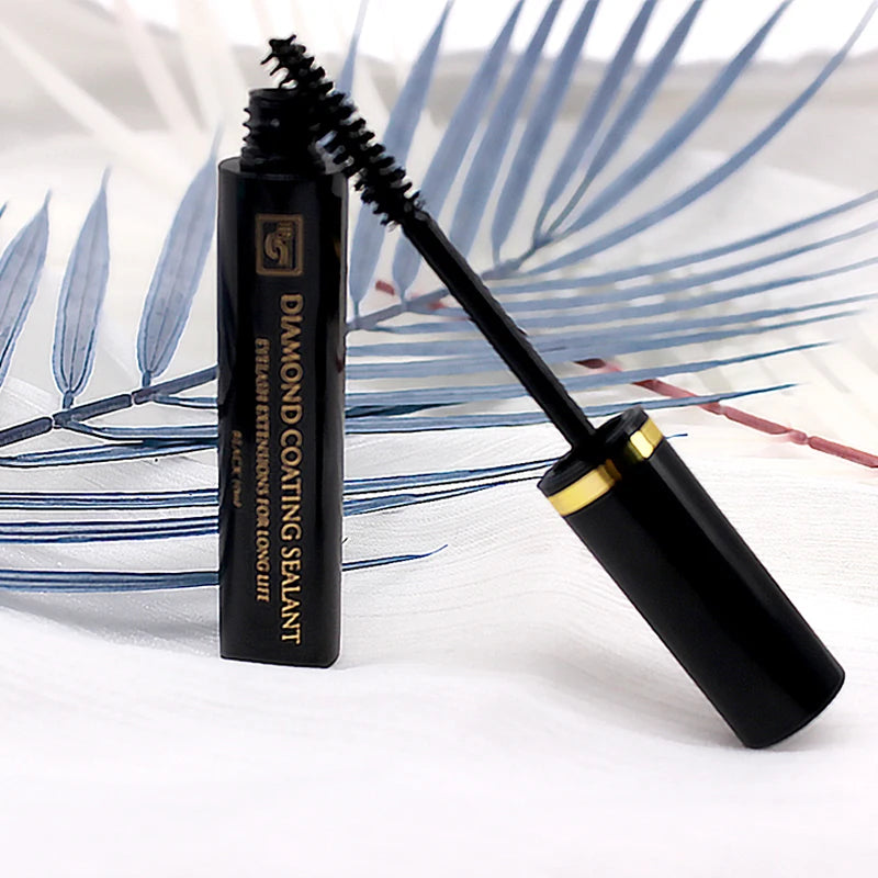 2 Botol EONBEAUT Sambungan Bulu Mata Pengedap Salutan Berlian Black Coat Sealer Pelindung Jangka hayat lebih lama 10ml Lutsinar