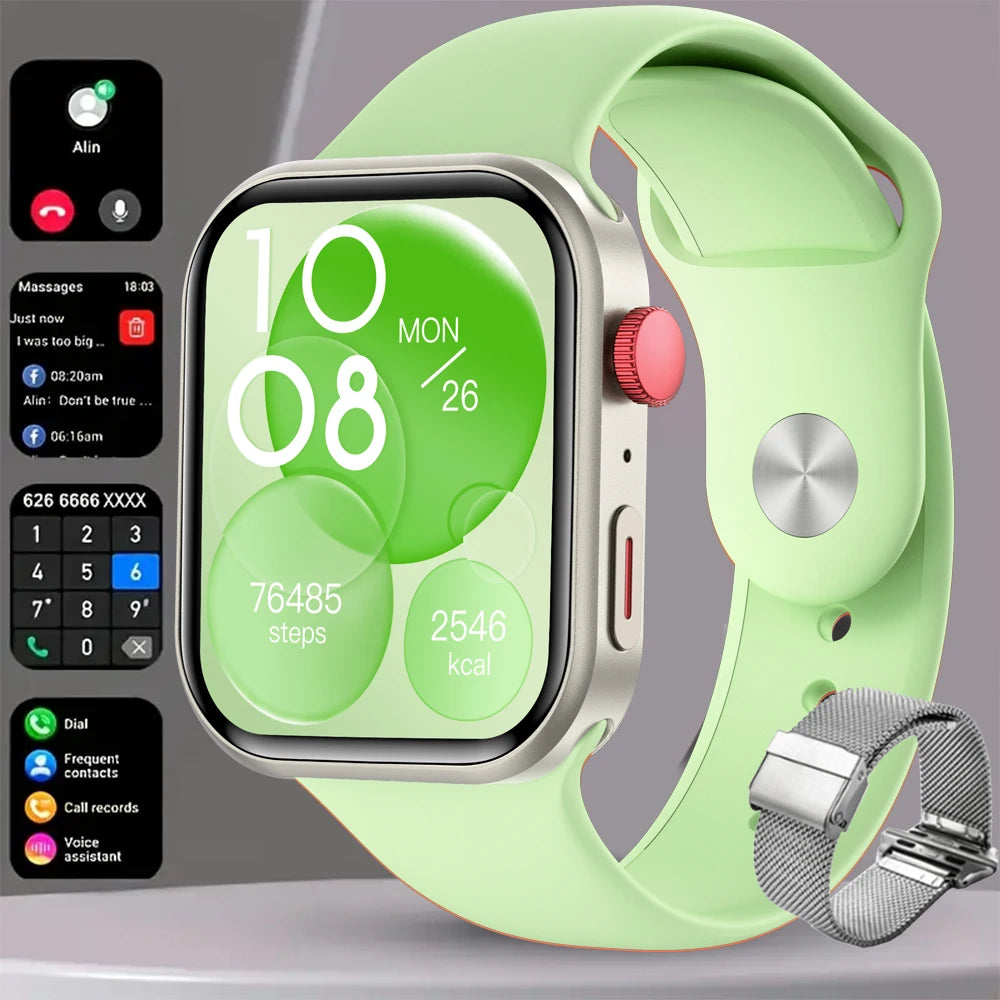 Baru Untuk Jam Tangan Huawei FIT 3 Jam Tangan Pintar Wanita Lelaki Jam Tangan Sukan Skrin HD GPS NFC Penjejak Kesihatan Panggilan Suara Jam Tangan Pintar Fesyen