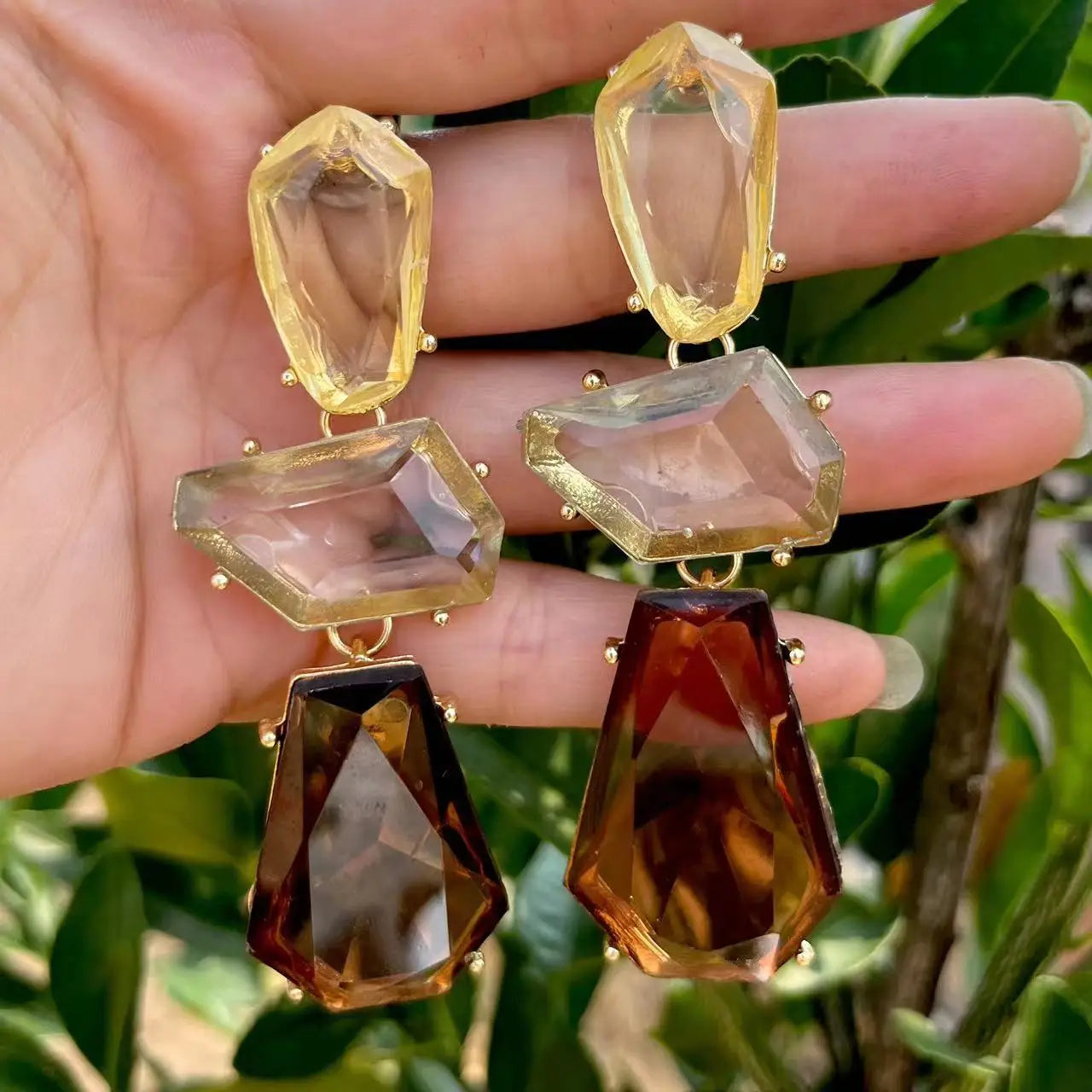 Anting Titisan Air Resin Baharu untuk Barang Kemas Kasual Parti Wanita