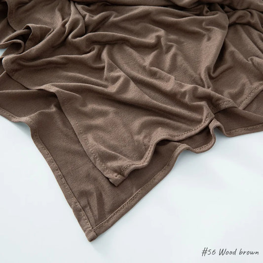 Jersi Wanita Muslimah Baru Hijab Warna Pepejal Balut Kepala Malaysia Fesyen Tudung Turban Islam Veil Keanjalan Modal Premium