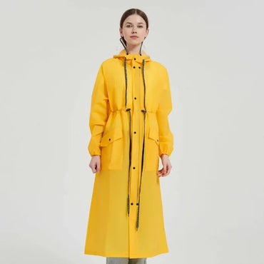 Baju Hujan Panjang Pelancongan Kembara Luaran Kembara Hujan Kalis Air Baju Hujan Bertudung Kot Hujan Berkualiti Tinggi