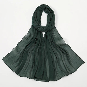 Shimmer Crinkle Chiffon Hijab Shawl Terbaru Pembalut Wanita Warna Solid Muslim Hijab Foulard Head Scarf Malaysia Turban Headband