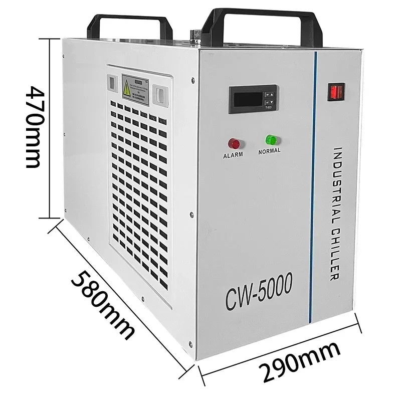 VEVOR Laser Engraving Machine Chiller Thermolysis Industrial Water Cooler 60W-130W CO2 Glass Tube CNC Spindle Cooling