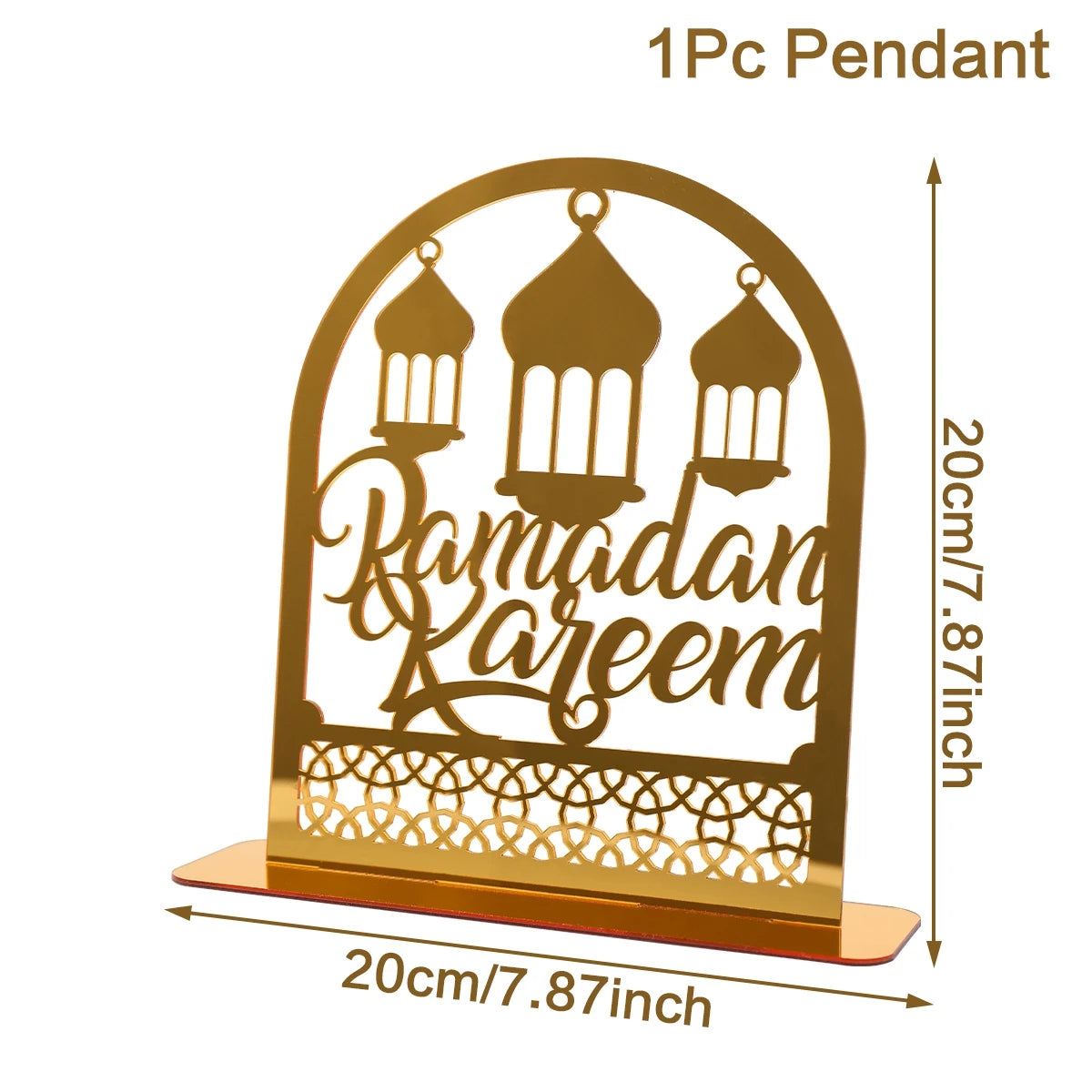 Hiasan Akrilik Ramadan Mubarak Hiasan Ramadan Kareem 2024 Eid Mubarak Hiasan Pesta Muslim Islam Bekalan Hari Raya Aidilfitri