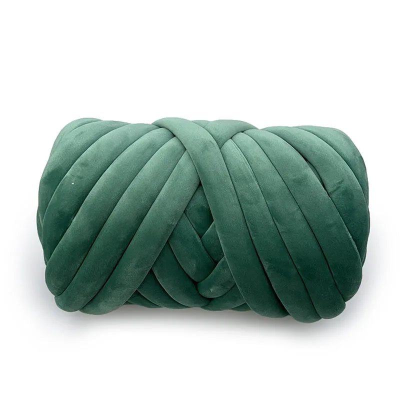 500g Super Velvet Chunky Yarn Thick Bulky Giant Thread White Bag for Hand Knitting DIY Arm Soft Big Blanket Carpet