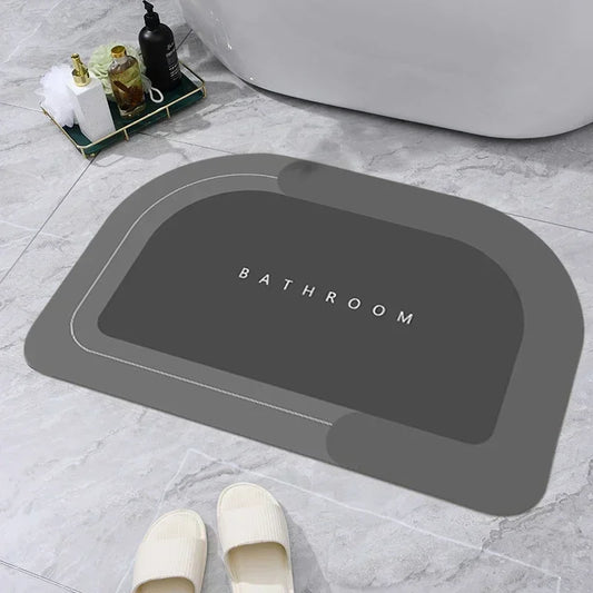 Super Absorbent Bath Mat Rubber Bathroom Rug Non-slip Entrance Doormat Nappa Skin Floor Mats Toilet Carpet Kitchen Area Rugs