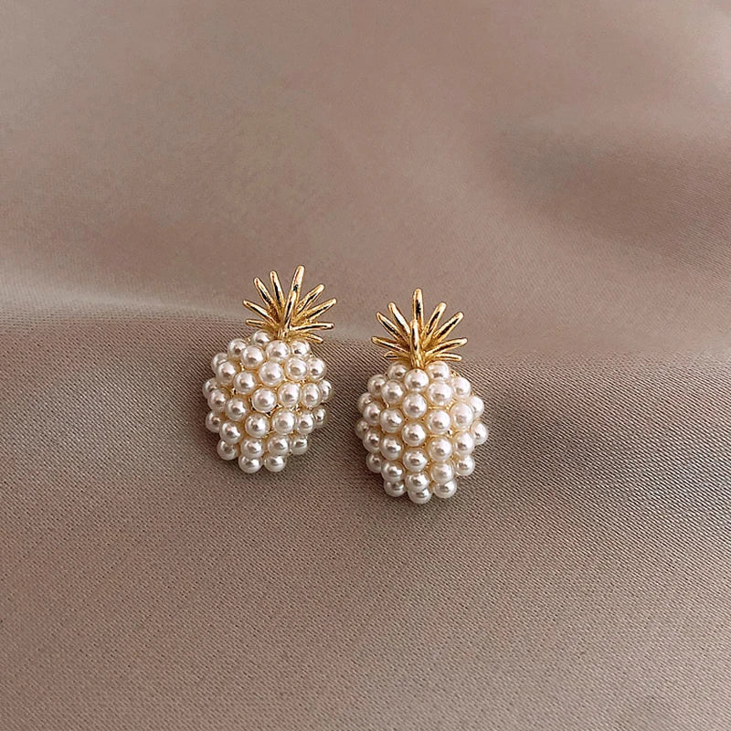 2022 New Classic Elegant Imitation Pearl Dangle Earrings For Women Crystal Long Tassel Exquisite Drop Earring Wedding Jewelry