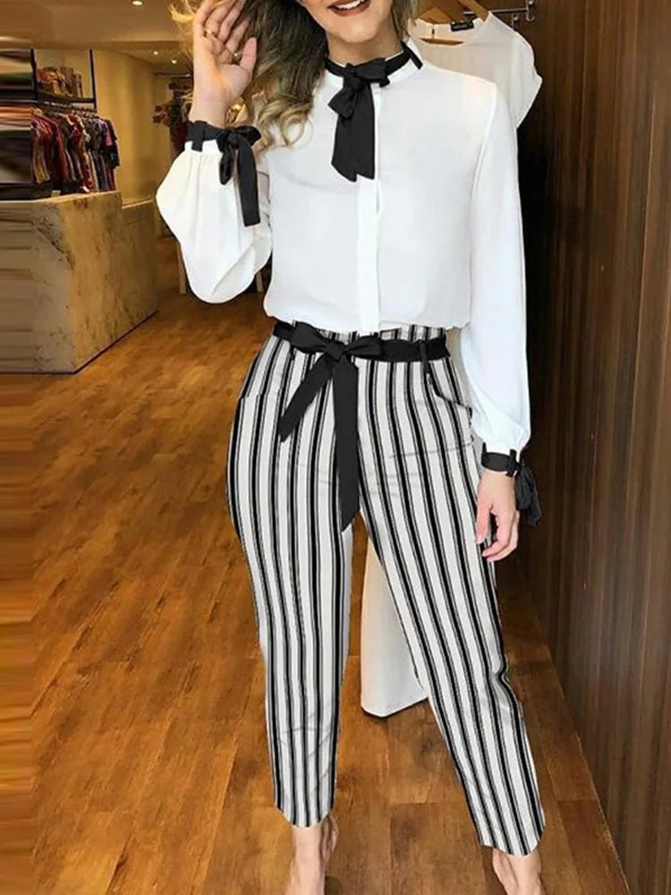 Set Seluar Rekaan Atas & Poket Cetak Titik