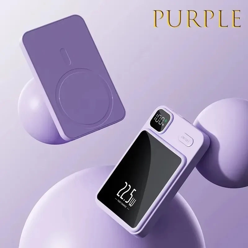Bank kuasa magnet wayarles baharu 10000mAh Bank kuasa Magsafe 22.5W pengecasan super pantas sesuai untuk iPhone Samsung Huawei Xiaomi