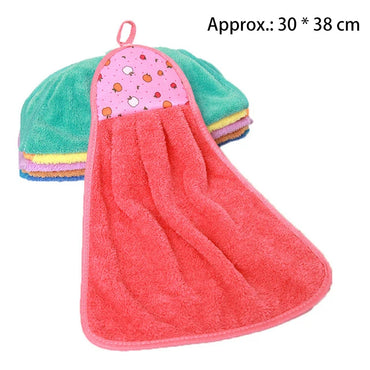 Tuala Tangan Kucing Comel untuk Kanak-kanak Super Penyerap Microfiber Tuala Dapur Berkecekapan Tinggi Peralatan Makan Tuala Pembersih Alat Dapur