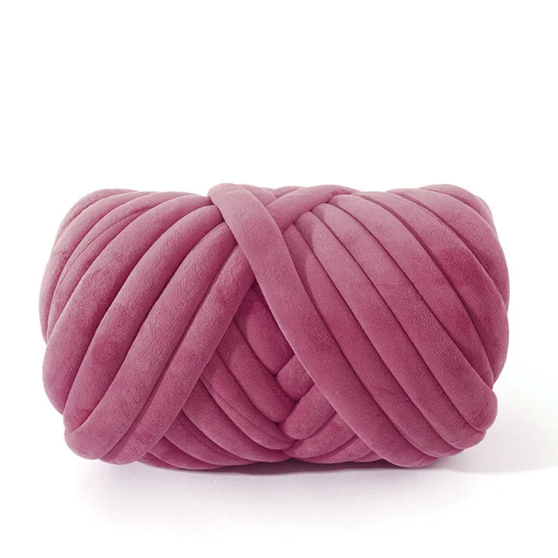 500g Super Velvet Chunky Yarn Thick Bulky Giant Thread White Bag for Hand Knitting DIY Arm Soft Big Blanket Carpet