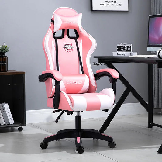 Computer Chair Back Home Office Gaming Chairs Creative Comfortable Sedentary Stool Modern Simple Swivel Sofa Bedroom Decoration