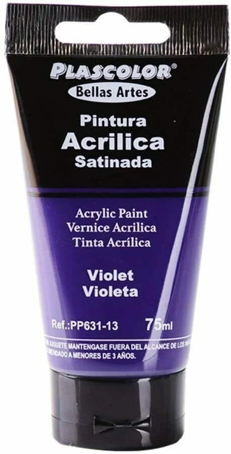 Pinturas Acrílicas untuk Manualidades y Uso Profesional, Colores, 75ML
