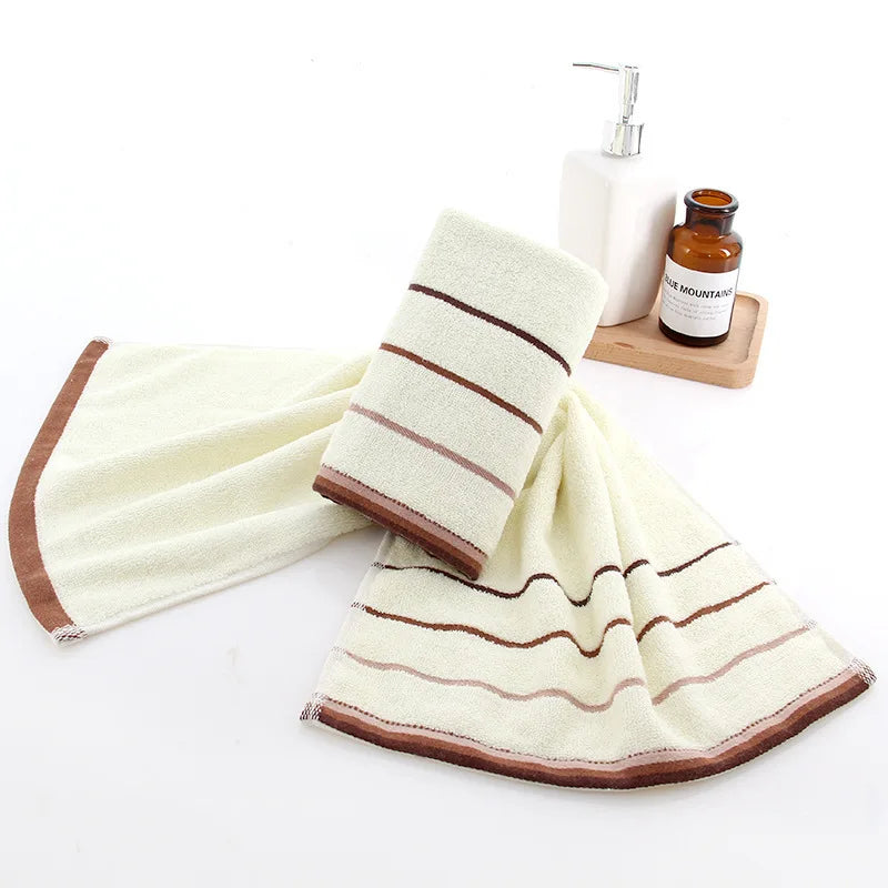 Bath Towel Absorbent Adult Bath Towels Solid Color Soft Face Hand Shower Towel for Bathroom Washcloth 35x75cm