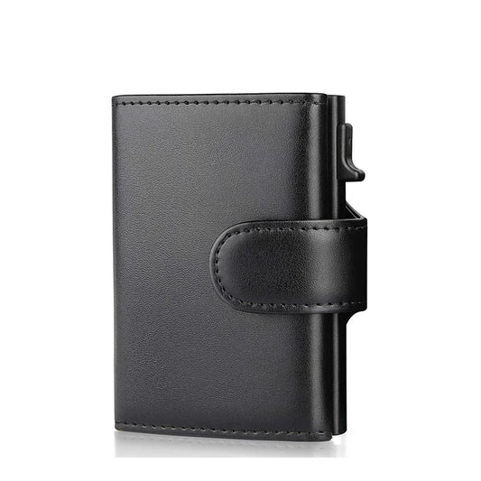 Rfid Micrfiber Leather Mens Wallets Pop Up Bank Credit Card Holder Wallet Money Bag Clutch Coin Purse Male Smart Wallets for Men
