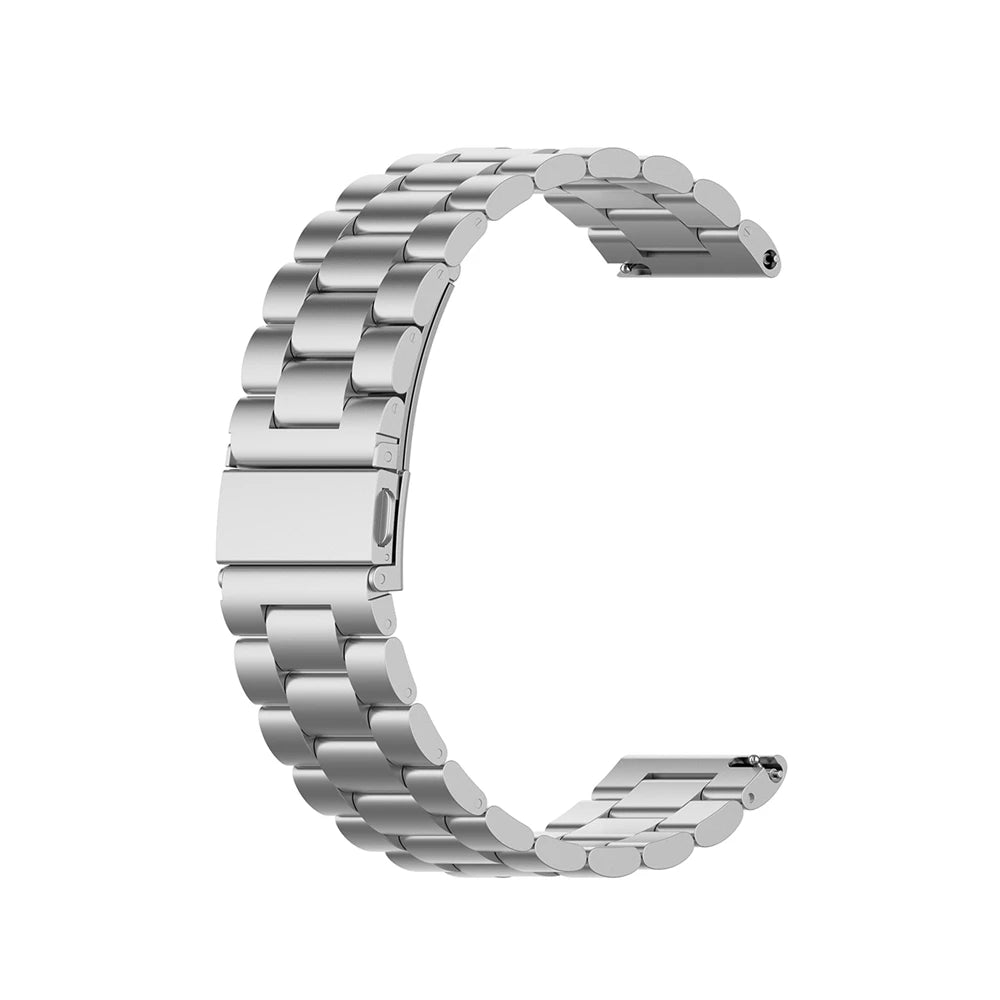 22mm Gelang Jam untuk Samsung Galaxy Watch 3 Tali Keluli Tahan Karat Tiga Manik untuk POLAR Grit X untuk Ticwatch PRO untuk Huawei GT 2e