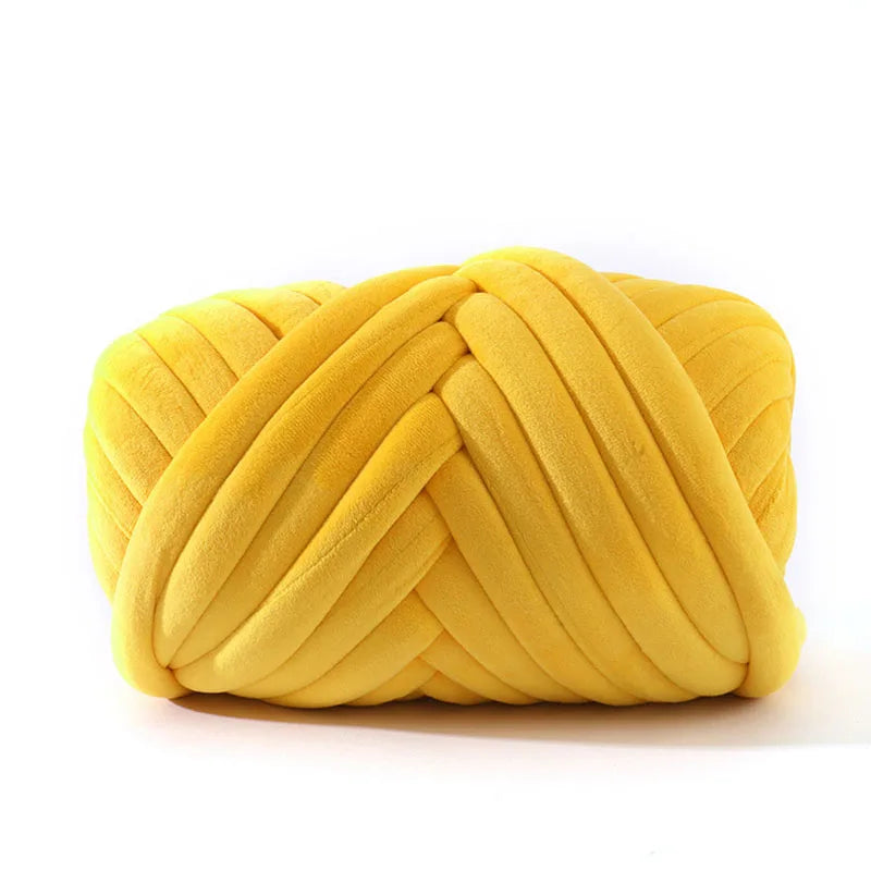 500g Super Velvet Chunky Yarn Thick Bulky Giant Thread White Bag for Hand Knitting DIY Arm Soft Big Blanket Carpet