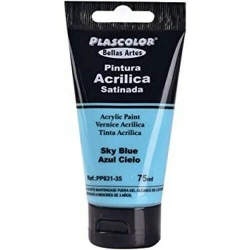 Pinturas Acrílicas untuk Manualidades y Uso Profesional, Colores, 75ML