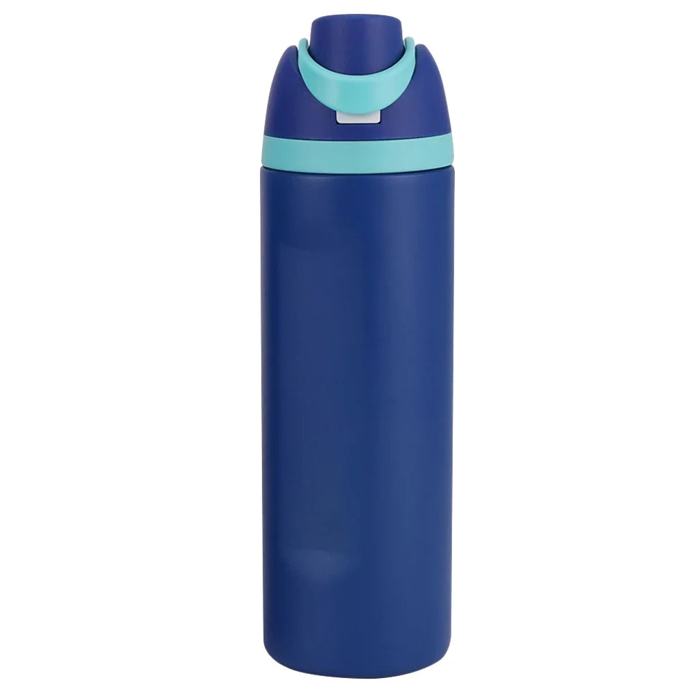 19oz 24oz 32oz Botol Air Keluli Tahan Karat Tertebat Dengan Cawan Termos Jerami Kelalang Vakum Botol Air Kereta Untuk Perjalanan Sukan