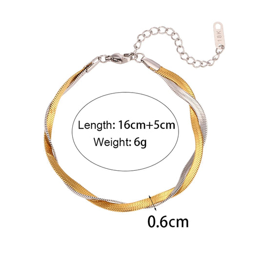Miniamlist Men Bracelet Gold Jewelry Street Style Stainless Steel 316L 18k Gold Plated Cuban Chain Bracelets For Women