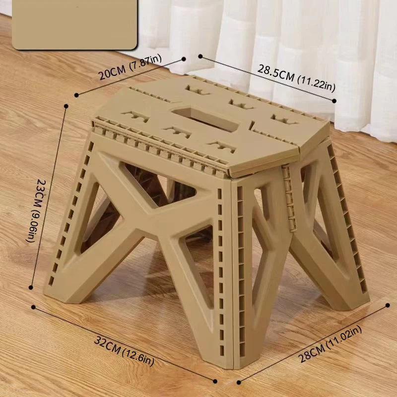 Camping Chair Portable Plastic Low Stool Thickened Foldable Chair Outdoor Fishing Camping Chairs Beach Chairs Outdoor Furniture
