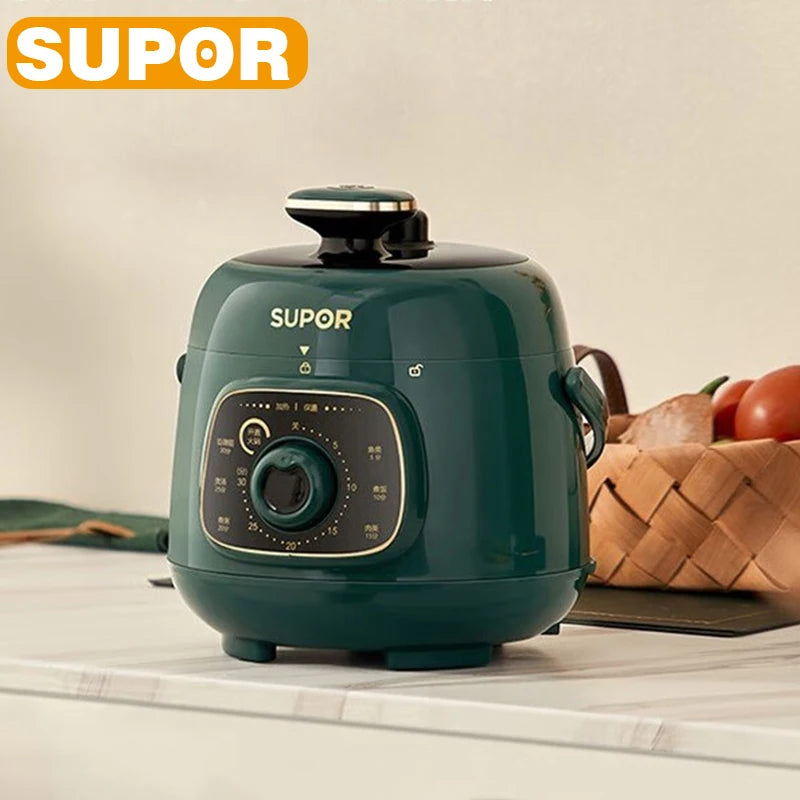 SUPOR Periuk Tekanan Elektrik 1.8L Periuk Nasi Mini Pelbagai fungsi Memasak Cepat Periuk Panas Elektrik 220V Peralatan Dapur Rumah