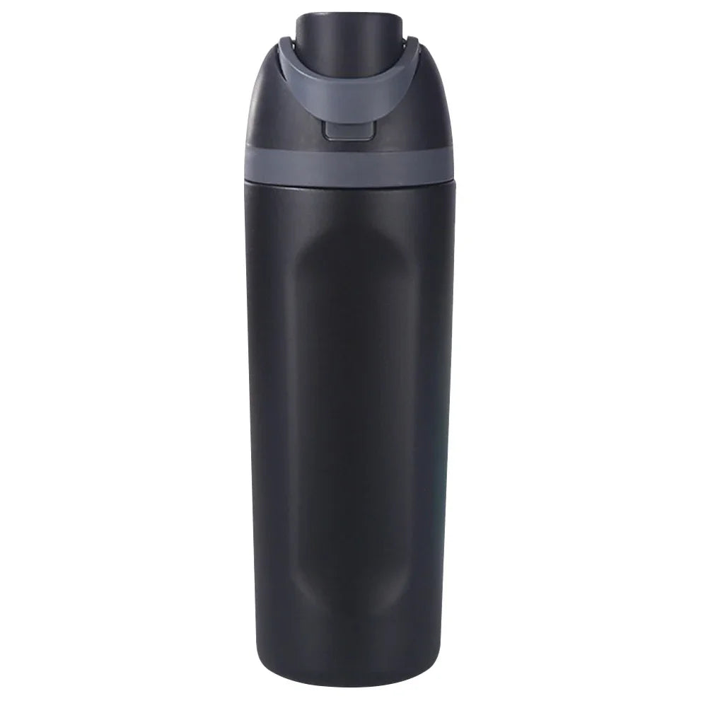 19oz 24oz 32oz Botol Air Keluli Tahan Karat Tertebat Dengan Cawan Termos Jerami Kelalang Vakum Botol Air Kereta Untuk Perjalanan Sukan