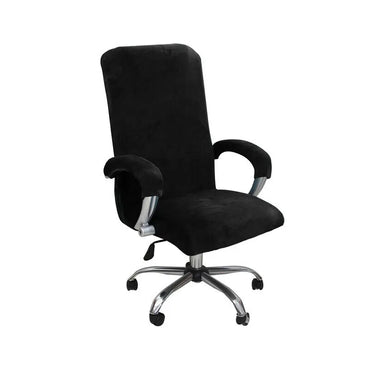 New Elastic Stretch Velvet Office Chair Cover Rotate Swivel Computer Chair High Back Protector Arm Covers Chair Slipcover