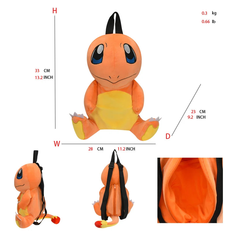 15 Gaya Anime Pokemon Charizard Mimikyu Eevee Snorlax Gengar Mew Mario Koopa Ransel Mainan Boneka Kartun Boneka Peluche