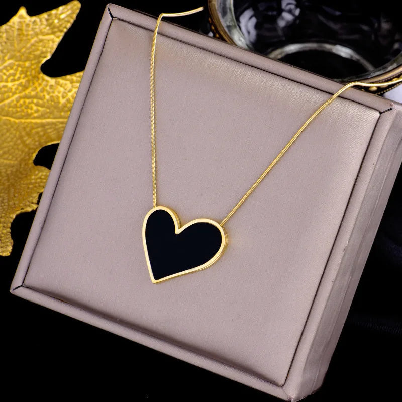 Rantai Leher Wanita Hitam Indah Minimalis Loket Persegi Choker Kalung Geometrik Rantai Kolar Barang Kemas Wanita Hadiah Pesta