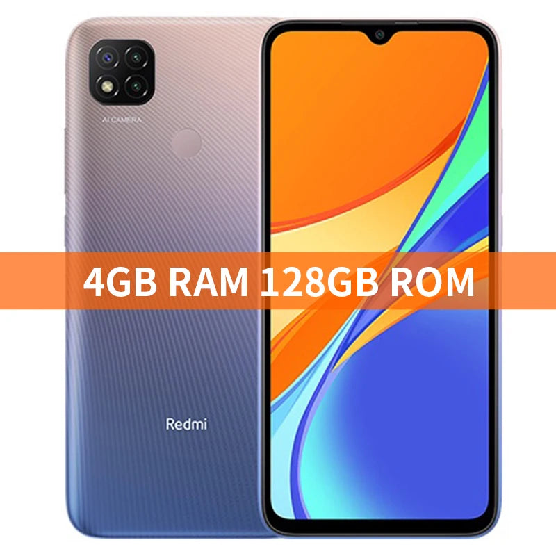 Versi Global Xiaomi Redmi 9C 3GB+64GB/ 4GB+128GB Telefon Pintar 13MP Kamera Helio G35 6.53" Paparan 5000mAh Bateri Telefon Pintar