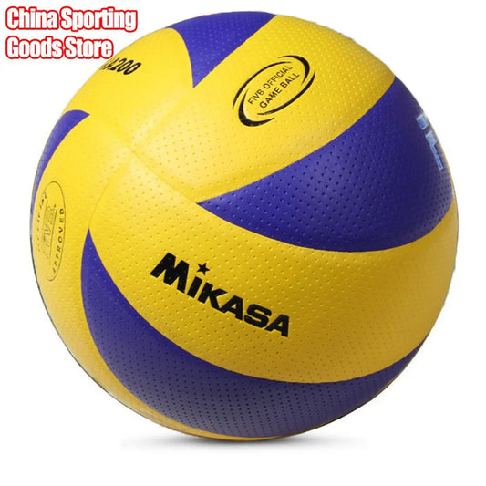 Boy Christmas Gift Volleyball ball,Model200/300, Super Hard Fiber, Brand, Competition, Size 5,Optional Pump + Needle + Net Bag