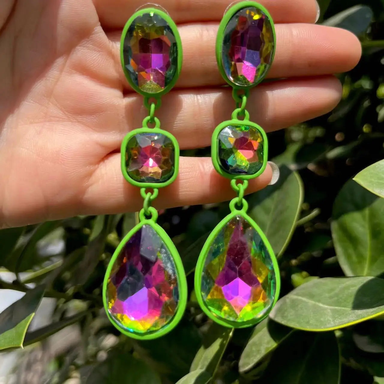 Anting Titisan Air Resin Baharu untuk Barang Kemas Kasual Parti Wanita