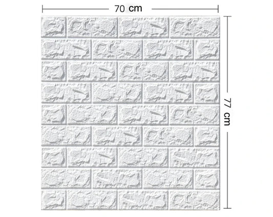 3/5MM 3D Wall Sticker Panel Foam Home Decoration DIY Wallpaper Living Room Bathroom  Tv Background Self Adhesive Panels 70*77cm