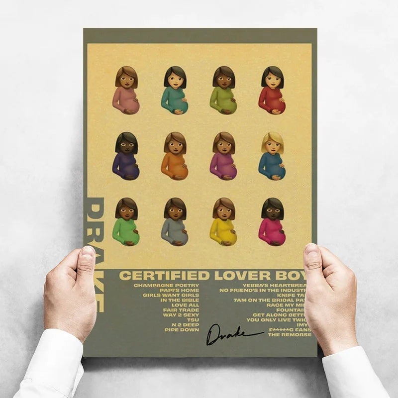 Mitski Drake Deftones Band Girl Lovers Poster Album Muzik EstetikRapper Kanvas Lukisan Poster Hiasan Dinding Bilik untuk Dinding
