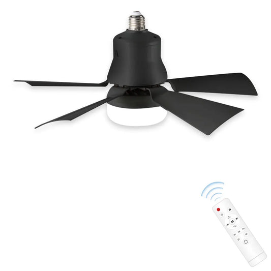 30W Ceiling Fan Light E27 Base Silent Electric Fan Lamp With Remote Control Dimming Ceiling Fan Light for Living Room Bedroom