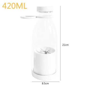 380ml/420ml Portable Juicer Cup Juicer USB Electric Fruit Jus Cup Automatik Mini Fruit Juicer Smoothie Blender Dengan 6 Bilah