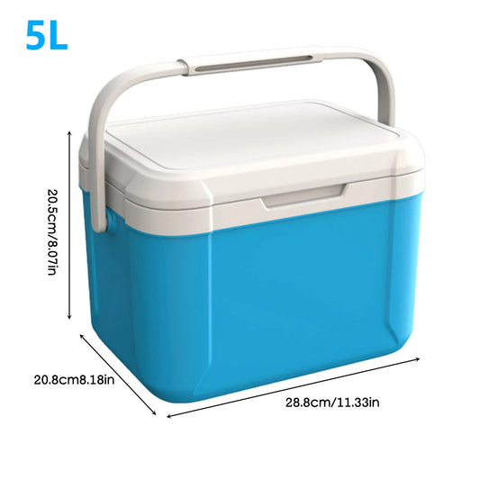 Outdoor Cooler Box Portable Large Capacity Storage Box Camping Incubator Ice Bottle Cooler Mini Fridge With Tem Display 8L / 5L
