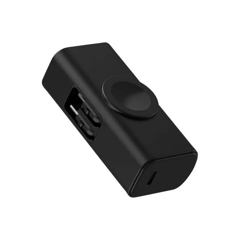 Bank Kuasa Magnet 5000mAh untuk Apple Watch Ultra S9 S8 Pengecas Jam Tangan Bank Kuasa Mudah Alih untuk iPhone 16 Pro Max Siri iPhone