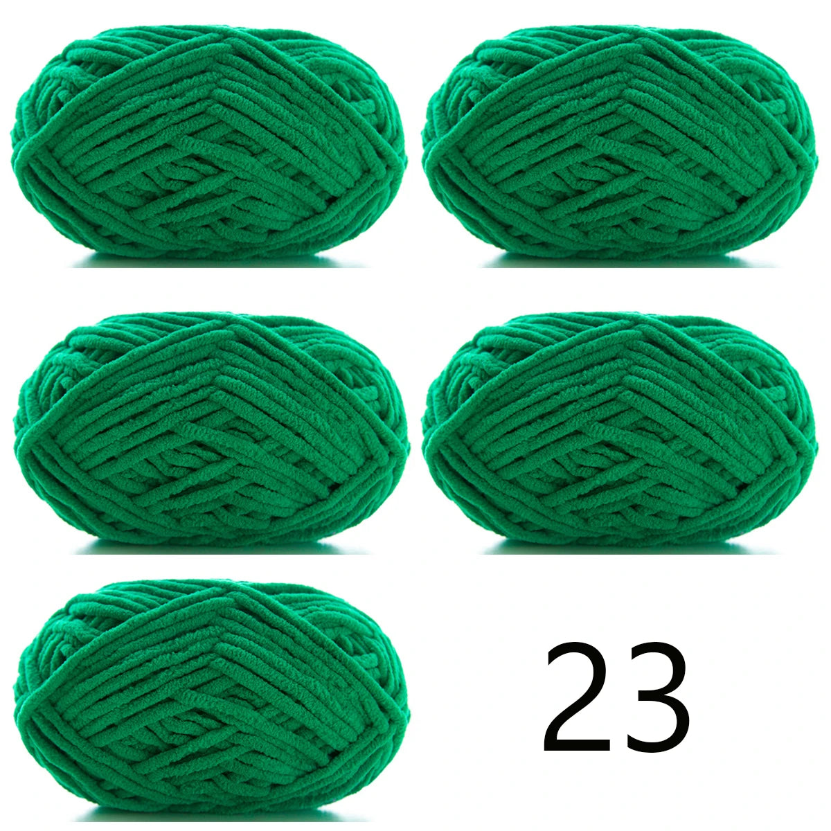 5pcsX50g Thick Velvet Yarn Handmade DIY Knitting Yarn Wholesale Wool Line Scarf Hat Soft Chenille Yarn Knit Wol