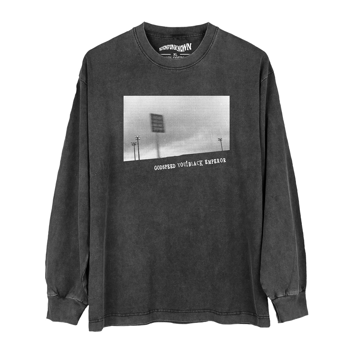 Godspeed You Black Emperor T-Shirt Post Rock Sigur Ros Men Washed Long Sleeves Men's Clothing Short Sleeve Cotton Tee Shirt