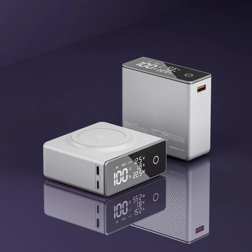 Pek Bateri Bank Kuasa Pengecasan Wayarles Magnetik Baharu untuk Bank Kuasa Mini Phone12Promax