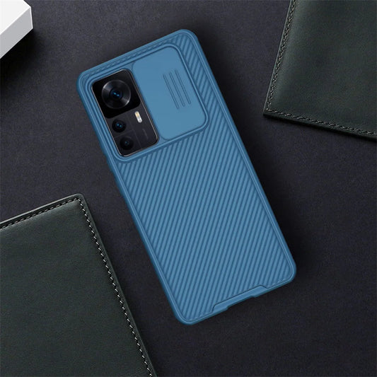 NILLKIN untuk Xiaomi 12T Pro Case CamShield Pro Case PC + TPU Slide Camera Cover Lens Privacy Protection Cover Back Cover for Xiaomi 12T